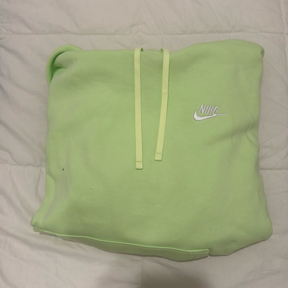 Neon Yellow-Green Nike Mens Hoodie